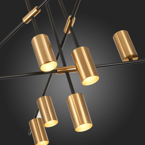 SL1206.402.12 Светильник потолочный ST-Luce Черный/Латунь GU10 12*7W SORMANO фото 9