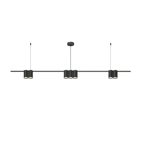 DK4063-BK Подвесной светильник ORBIT, IP20, 7xGU10 LED до 15 Вт, черный матовый, алюминий фото 3 DK4063-BK Подвесной светильник ORBIT, IP20, 7xGU10 LED до 15 Вт, черный матовый, алюминий фото 3