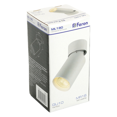 Светильник потолочный Feron ML180 MR16 35W 230V, белый фото 11