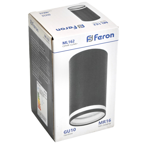 Светильник потолочный Feron ML162 Barrel LUNA MR16 GU10 35W 230V, черный фото 4