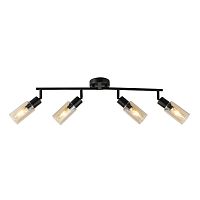 Настенно-потолочный свет Escada 10172/4 E14*40W Black/Amber