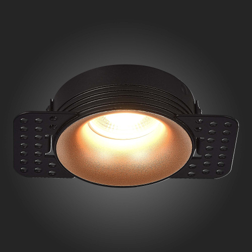 ST218.428.01 Св-к встр. Черный GU10 1*50W  IP20 D78xH30 165-265V Без ламп Встраиваемые светильники фото 4