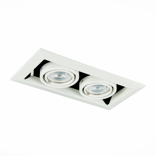ST250.558.02 Св-к встр. Черный, Белый GU10 2*50W  IP20 L245xW126xH70 220V Без ламп Встраиваемые светильники фото 12
