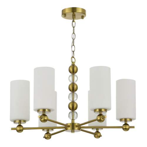 SL2003.303.06 Светильник подвесной ST-Luce латунь/белый E27 6*40W AURORA фото 4