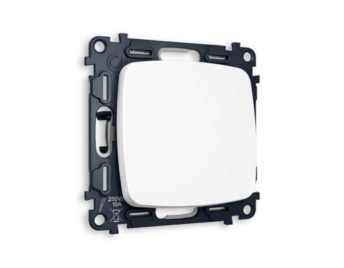 Комплект механизма 1-кл выключателя AMBRELLA VOLT OMEGA Белый матовый QUANT (OP1210, VM101) MO121010