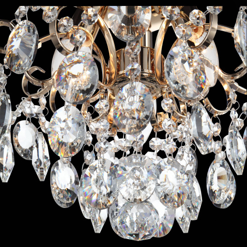 SL846.202.03 Люстра подвесная ST-Luce Золотистый/Прозрачный E14 3*40W ORECCHINI фото 9