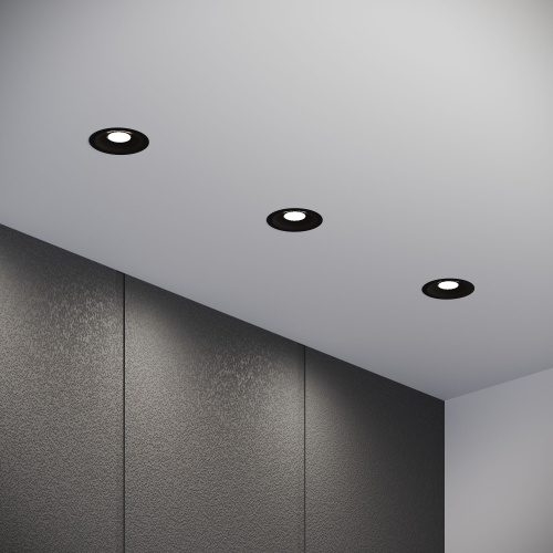 Светильник встраиваемый светодиодный Combi 10W 4000K черный 25067/LED фото 5