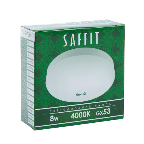 Лампа светодиодная SAFFIT SBGX5308 GX53 8W 230V 4000K фото 2