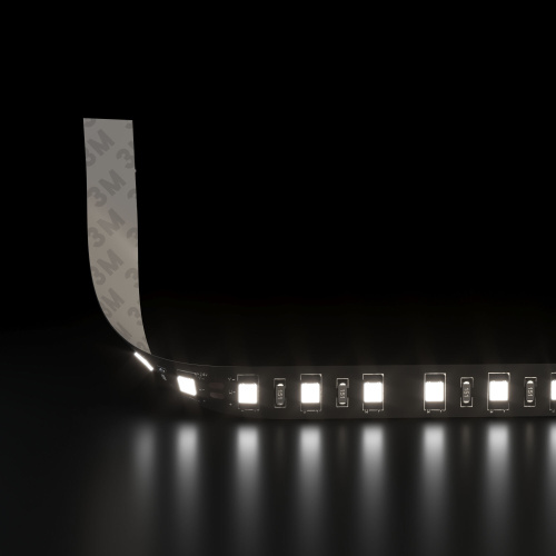Светодиодная лента 120 Led 9,6 Вт IP20, 6500K холодный белый, 5 м 2835 24V 120Led 9,6W IP20 Black фото 2