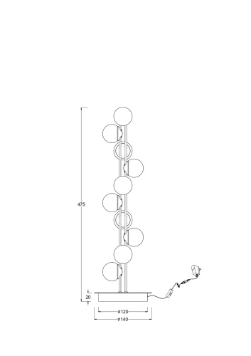 Настольный светильник Maytoni MOD081TL-L14G3K фото 3 Настольный светильник Maytoni MOD081TL-L14G3K фото 3