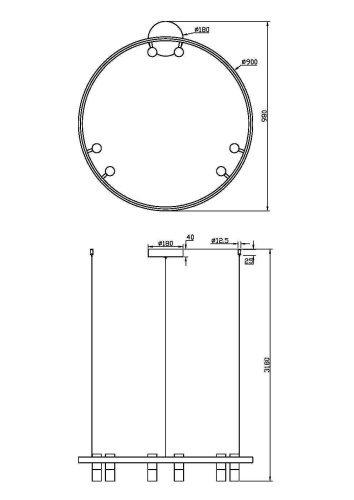 Подвесной светильник Maytoni MOD102PL-L42WK фото 6