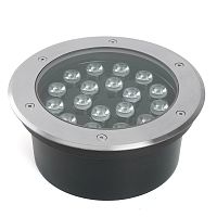 Светодиодный светильник тротуарный (грунтовый) Feron SP2804, 20W, AC/DC12V, низковольтный, 4000K, металлик, IP67