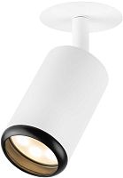 Светильник встраиваемый алюминиевый ЭРА KL106 WH/BK под лампу MR16 GU10 белый/черный матовый Б0061628