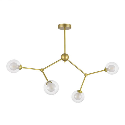 SLE1106-203-04 Светильник подвесной Золотистый/Прозрачный, Белый G9 LED 4*5W ARCUS фото 4