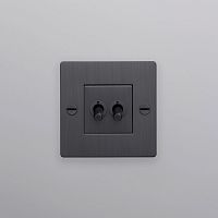 Выключатель 1G Double smoked bronze