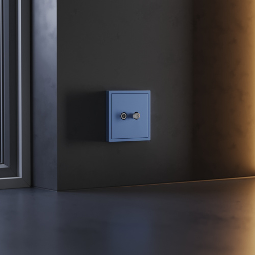 Накладка для розетки телевизионной оконечной TV+SAT, S70 (деним) Voltum VLS001615 фото 6