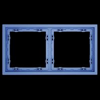 Рамка пластиковая S70 на 2 поста, (деним) Voltum VLS100215
