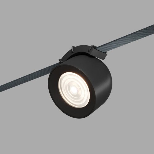 DK5640-BK Поворотный светильник для трека-ремня Belty Smart, серия Spot, со светодиодом, D100*H107мм, 48V DC, 12W, RA90, 38°, 2700-6000K, IP20, черный, алюминий фото 3