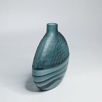 Ваза Cloyd арт.50083 / выс. 26 см - синее стекло / серия 1600