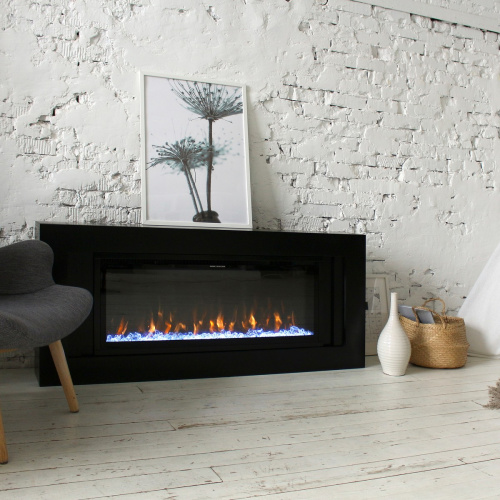 Электрокамин RealFlame Stockholm BLM черный с очагом Saphir 42 фото 4