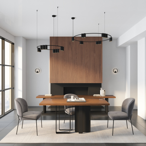 DK5060-BK Бра ORBIT, IP20, 3000К, LED, 10 Вт, черный матовый, алюминий фото 7