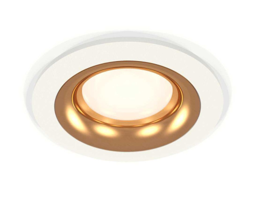 Комплект встраиваемого светильника Ambrella light Techno Spot XC7621005 SWH/PYG белый песок/золото желтое полированное (C7621, N7014)