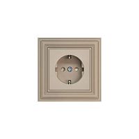 Розетка 2P+E Liregus Retro кремовый омбре 29-124