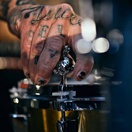 Подвеска Skull Drum Key Brass фото 6