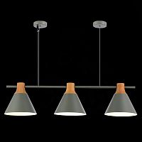 SLE125113-03 Светильник подвесной Серый/Серый, Светлое дерево E27 3*60W MODICA