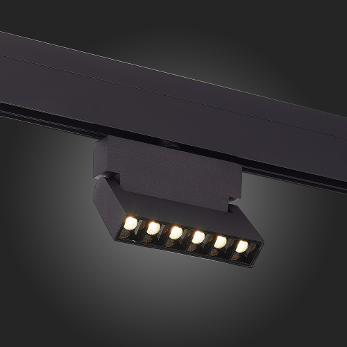 ST362.436.06 Магнитный трековый светильник Черный LED 1*6W 3000K 532Lm Ra>80 36° IP20 L120xW22xH134 SKYLINE 48 фото 3