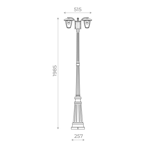 SL081.405.02 Светильник уличный наземный ST-Luce Черный/Черный, Прозрачный E27 2*40W SIVINO фото 11