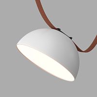 DK5660-WH+BK Cветильник для трека-ремня Belty Smart, серия Flow, со светодиодом, D220*H117мм, 48V DC, 24W, RA90, 120°, 3000-5700K, IP20, белый с черным, алюминий