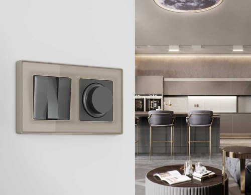 Лицевая панель диммера AMBRELLA VOLT AP6555 фото 2