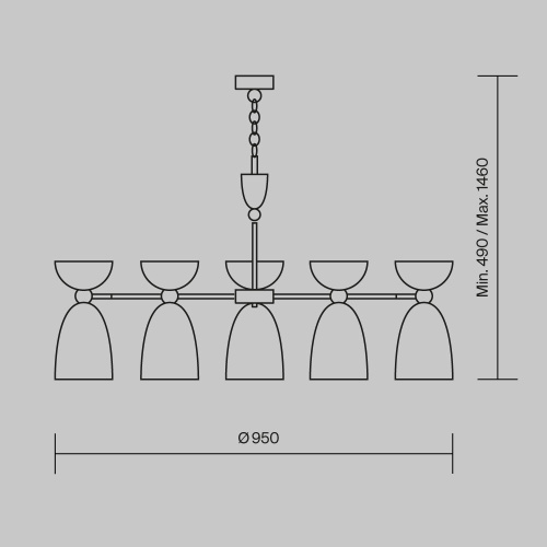 Подвесной светильник Maytoni MOD113PL-07W фото 11