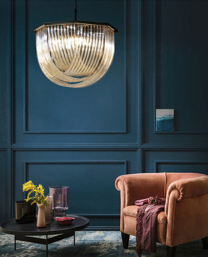 Люстра Murano 8 black фото 2