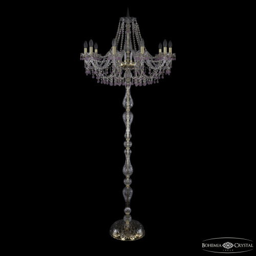 Торшер с хрустальными подвесками 1410T1/10/300-210 G V7010 Bohemia Ivele Crystal (Богемия Ивеле Кристалл)