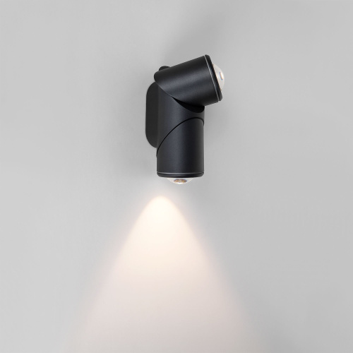 Уличный настенный поворотный светильник GIRA D LED IP54 35127/D черный фото 3