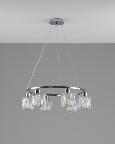 Люстра подвесная Moderli V11707-6P Prismique фото 6 Люстра подвесная Moderli V11707-6P Prismique фото 6