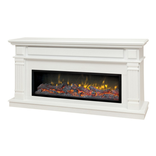 Каминокомплект ISLANDIA/СКАНДИ Белый дуб с очагом Электроочаг BEVERLY-S MULTY/БЕВЕРЛИ МУЛЬТИКОЛОР фото 2