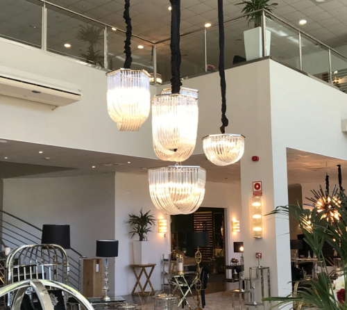 Люстра Murano 5 chrome фото 3