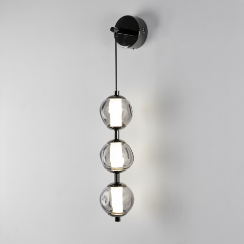 Настенный светильник OB2437 pearl black/smoke фото 5