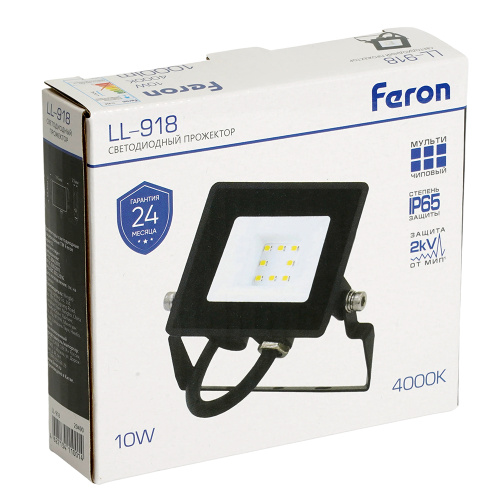 Светодиодный прожектор Feron LL-918 IP65 10W 4000K фото 9