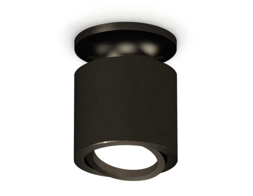 Комплект накладного светильника Ambrella light Techno Spot XS7402060 SBK/PBK черный песок/черный полированный (N7926, C7402, N7002)