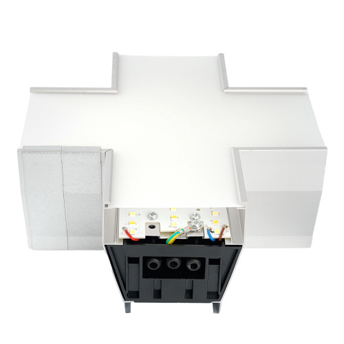Светильник коннектор Feron AL4036X 6W 660Lm 3000К-4000К-6400K, X-образный, с ручным переключением режимов, серебро, 160*160*70мм возмож. соедин. в линию,серия RetailRay фото 4