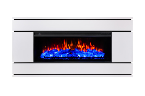 Каминокомплект VEGA/ВЕГА Белый матовый с очагом Электроочаг JOKER/ДЖОКЕР 45 фото 2