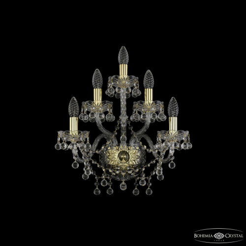 Бра хрустальные 1409B/2+2+1/160 G Бра хрустальные 1409B/2+2+1/160 G