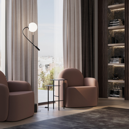 Напольный светильник (торшер) Maytoni MOD230FL-01B фото 8