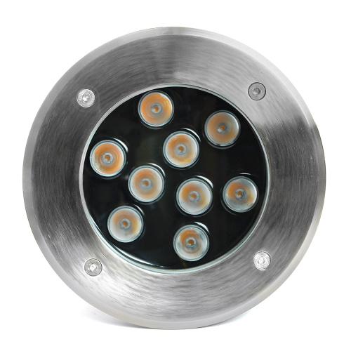 Светодиодный светильник тротуарный (грунтовый) Feron SP2803, 10W, AC/DC12V, низковольтный, 3000К, металлик, 160*H90mm, вн.диаметр: 110mm, IP67 фото 8