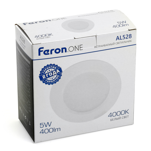 Светодиодный светильник Feron.ONE AL528 встраиваемый 5W 4000K белый фото 11