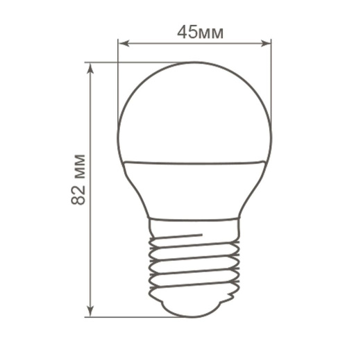 Лампа светодиодная Feron LB-38 Шарик E27 5W 175-265V 2700K фото 2
